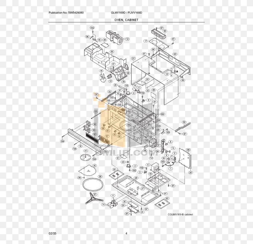 Frigidaire Microwave Ovens Diagram Electrolux Home Appliance, PNG, 612x792px, Frigidaire, Area, Artwork, Diagram, Drawing Download Free