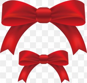 Red Bow Transparent Clip Art Image​