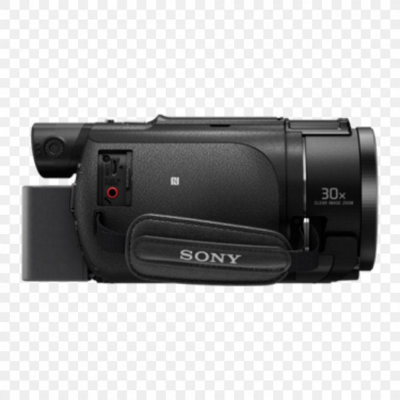 Sony Handycam FDR-AX53 Video Cameras 4K Resolution, PNG, 1000x1000px, 4k Resolution, Sony Handycam Fdrax53, Camera, Camera Accessory, Camera Lens Download Free
