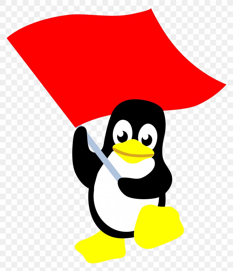 Tux Racer Red Flag Linux Computer Software, PNG, 2066x2400px, Tux Racer, Area, Artwork, Beak, Bird Download Free