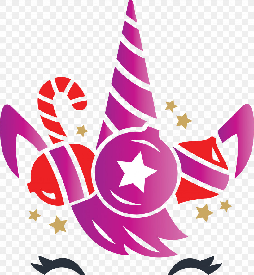 Unicorn Christmas Unicorn, PNG, 2767x3000px, Unicorn, Christmas Unicorn, Magenta, Pink Download Free