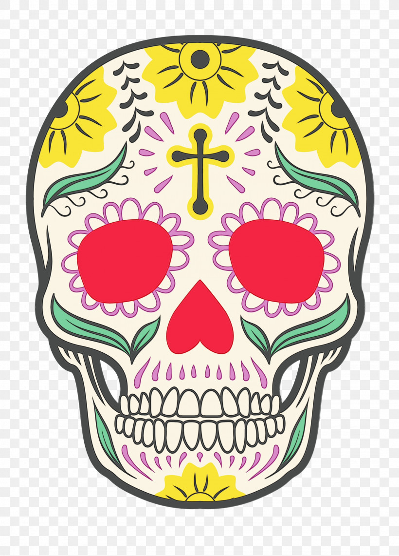 Skull Art, PNG, 2155x3000px, Mexico Element, Calavera, Day Of The Dead, Festival De Las Calaveras, La Calavera Catrina Download Free