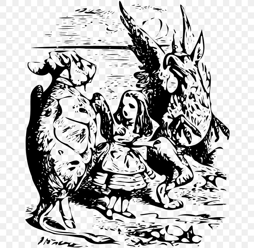 Alice's Adventures In Wonderland Mock Turtle The Mad Hatter Through The Looking-Glass, And What Alice Found There White Rabbit, PNG, 662x800px, Alice S Adventures In Wonderland, Alice Liddell, Art, Artwork, Bird Download Free