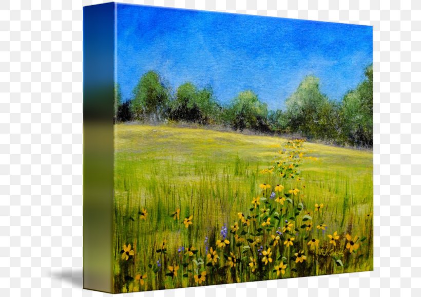 Painting Landscape Acrylic Paint Meadow, PNG, 650x578px, Painting, Acrylic Paint, Acrylic Resin, Ecoregion, Ecosystem Download Free
