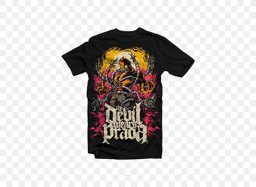 T-shirt The Devil Wears Prada Graphic Design Musical Ensemble Miss May I, PNG, 600x600px, Tshirt, Behance, Black, Brand, Clothing Download Free