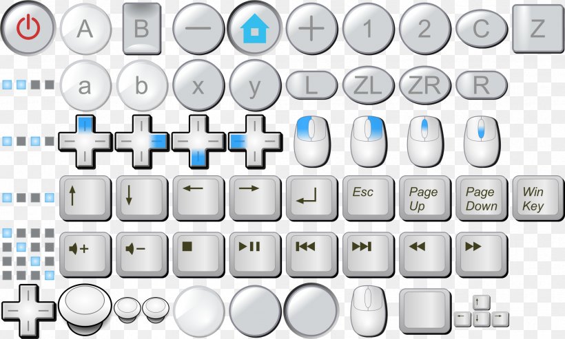 Computer Keyboard Wii Remote Computer Mouse Button, PNG, 2395x1440px, Computer Keyboard, Arrow Keys, Brand, Button, Communication Download Free