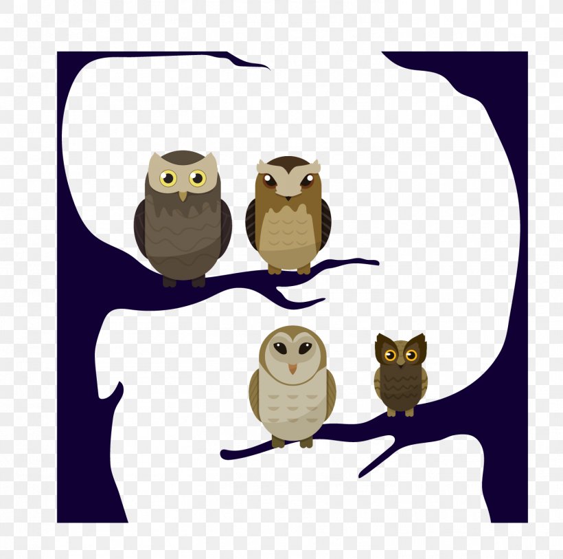 Owl Euclidean Vector, PNG, 1466x1454px, Owl, Area, Beak, Bird, Bird Of Prey Download Free