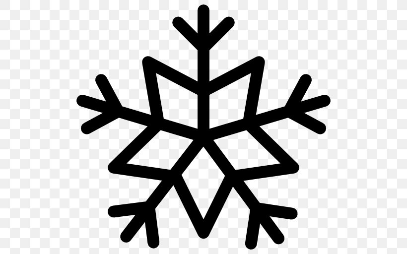 Snowflake Royalty-free Clip Art, PNG, 512x512px, Snowflake, Black And White, Cold, Freezing, Leaf Download Free