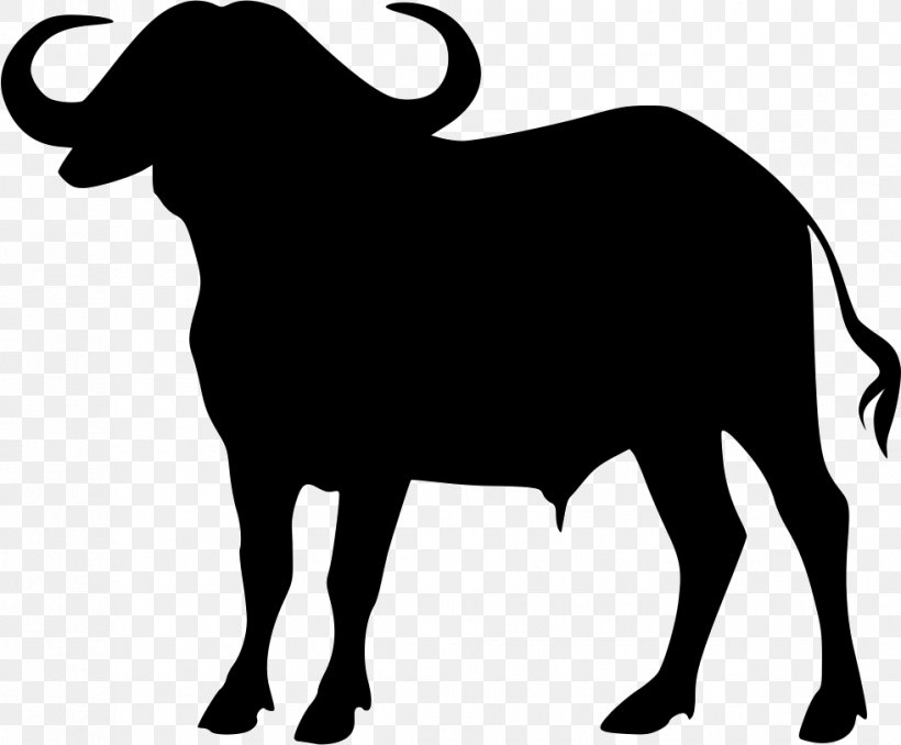 Water Buffalo Clip Art, PNG, 981x812px, Water Buffalo, African Buffalo, American Bison, Black And White, Bull Download Free