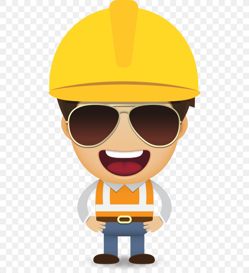 Laborer Cartoon Construction Worker Euclidean Vector, PNG, 500x900px, Laborer, Cartoon, Construction Worker, Eyewear, Facial Hair Download Free