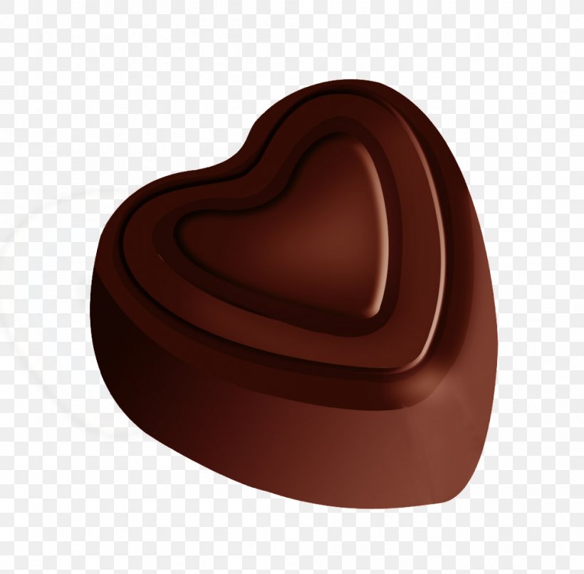 Chocolate Heart, PNG, 1001x985px, Chocolate, Bonbon, Brown, Chocolate Truffle, Heart Download Free