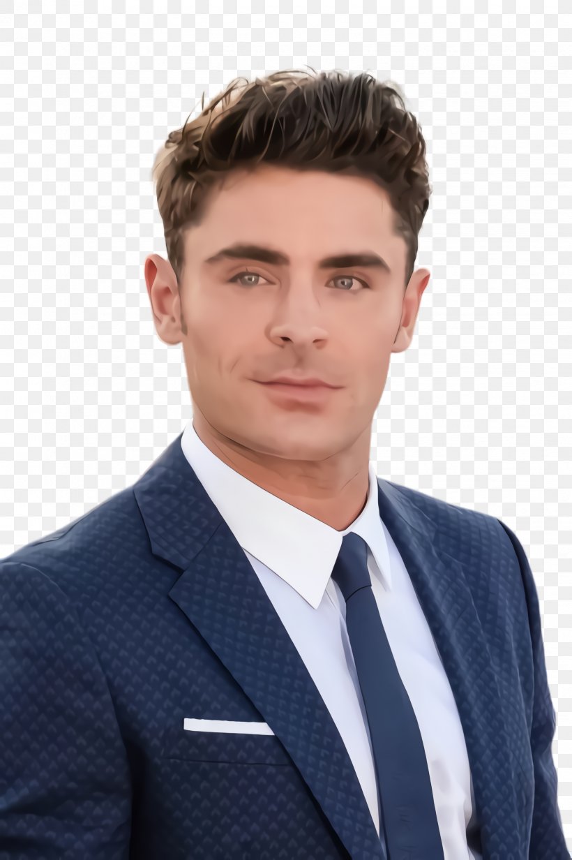 Hair Cartoon, PNG, 1632x2452px, Zac Efron, Blazer, Businessperson, Chin, Dress Shirt Download Free