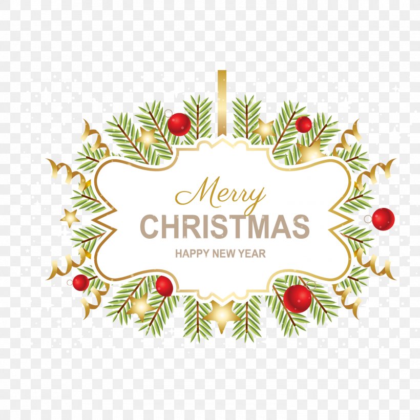 Vector Exquisite Christmas Label, PNG, 1500x1501px, Christmas, Christmas Card, Christmas Decoration, Christmas Ornament, Christmas Tree Download Free