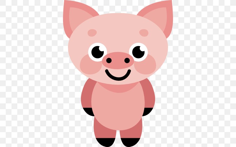 Domestic Pig Clip Art, PNG, 512x512px, Pig, Animal, Carnivoran, Cartoon, Dog Like Mammal Download Free