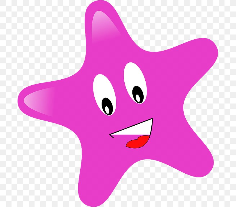 Pink Cartoon Purple Violet Starfish, PNG, 697x720px, Pink, Cartoon, Material Property, Purple, Star Download Free
