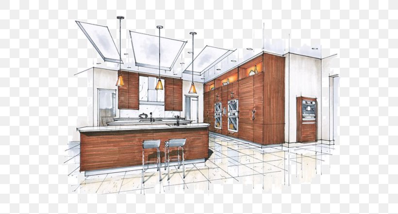Interior Design Services Sketch Kitchen Cabinet, PNG, 600x442px, Interior Design Services, Architectural Rendering, Architecture, Building, Cabinetry Download Free