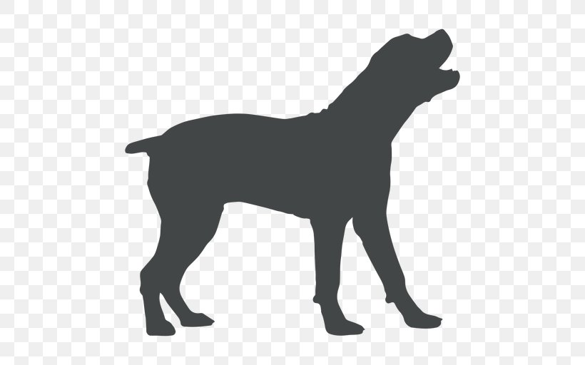 Labrador Retriever Puppy Dog Breed Silhouette Coyote, PNG, 512x512px, Labrador Retriever, Aullido, Bark, Black, Black And White Download Free