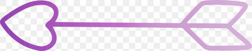 Purple Violet Pink Line Magenta, PNG, 3000x613px, Simple Arrow, Heart Arrow, Line, Magenta, Paint Download Free