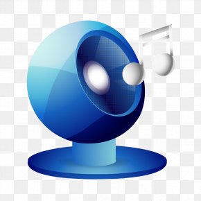 Blue SPEAKER - Loudspeaker Download Icon PNG