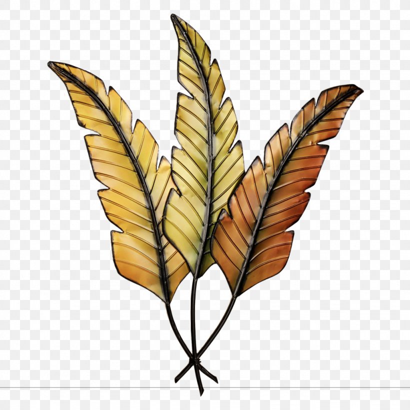 Metal Leaf Wall Decal, PNG, 1024x1024px, Metal Leaf, Art, Banana Leaf, Bronze, Butterfly Download Free