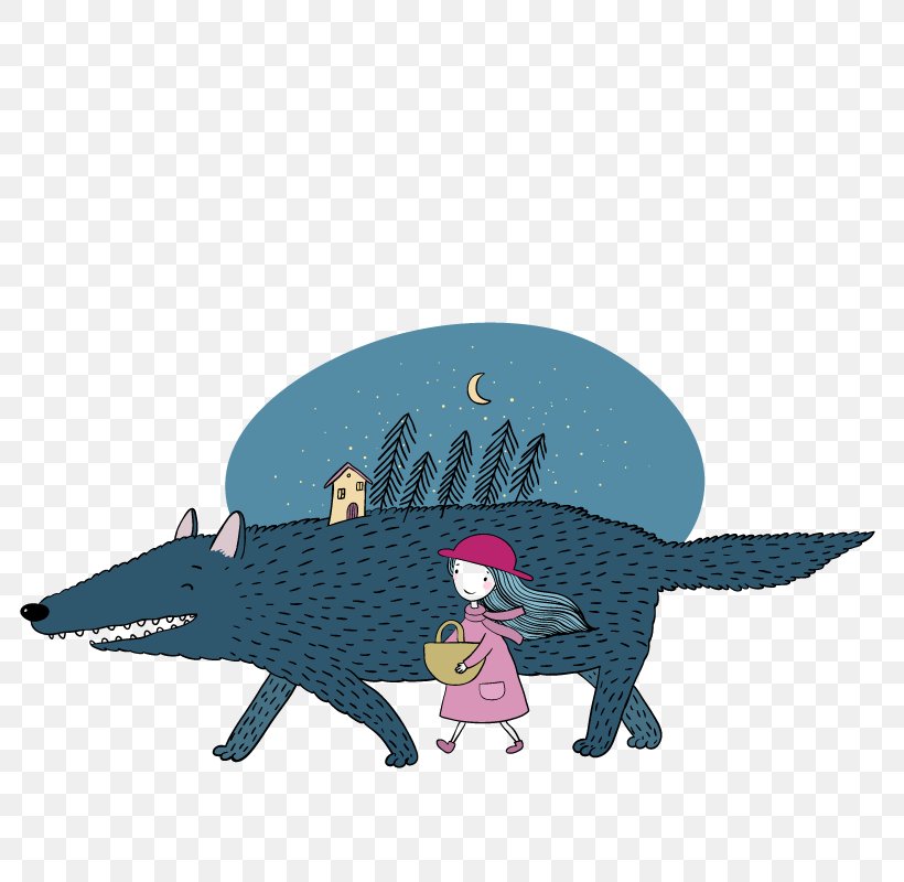 Little Red Riding Hood Vector Graphics Stock Illustration Clip Art, PNG, 800x800px, Little Red Riding Hood, Cartoon, Dinosaur, Drawing, Fictional Character Download Free