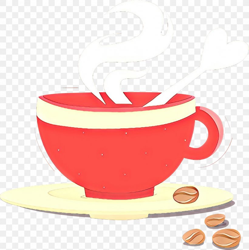 Coffee Cup, PNG, 2037x2049px, Cartoon, Coffee Cup, Cup, Drinkware, Saucer Download Free