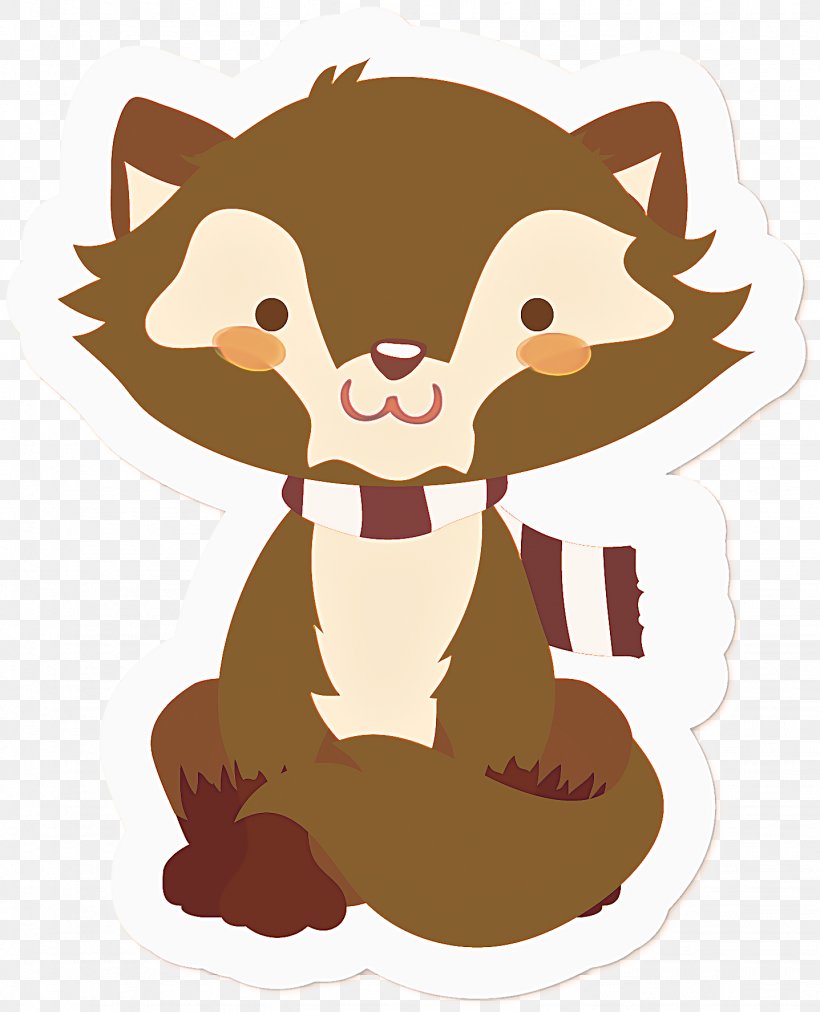 Cartoon Brown Ferret Fictional Character Brown Bear, PNG, 1437x1775px, Cartoon, Brown, Brown Bear, Ferret, Fictional Character Download Free
