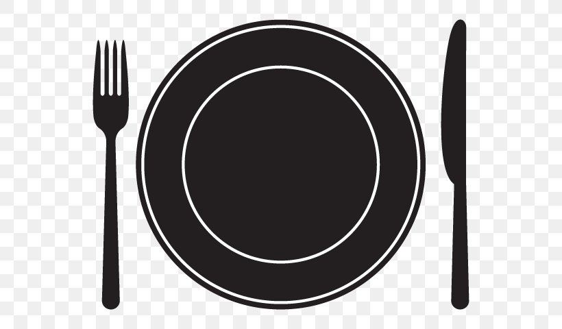 Knife Table Fork Plate, PNG, 600x480px, Knife, Black And White, Cookware And Bakeware, Cutlery, Dishware Download Free