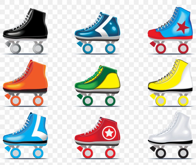 Roller Skates Euclidean Vector Shoe Ice Skating, PNG, 2424x2040px, Roller Skates, Art, Athletic Shoe, Brand, Electric Blue Download Free