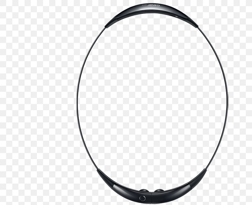 Samsung Gear Circle Samsung Galaxy Gear Headphones Headset Bluetooth, PNG, 680x670px, Samsung Gear Circle, Auto Part, Black And White, Bluetooth, Body Jewelry Download Free