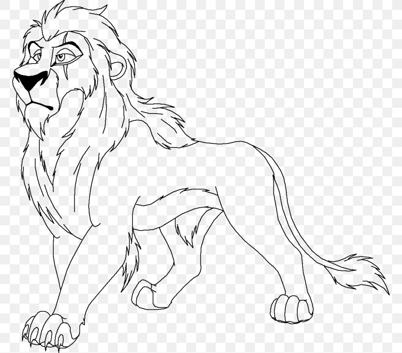 Scar Simba Mufasa Nala Sarabi, PNG, 770x721px, Scar, Arm, Artwork, Big Cats, Black And White Download Free