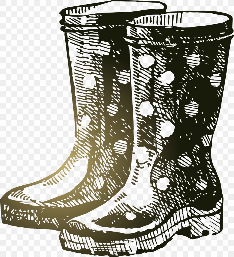 Wellington Boot Drawing Royalty-free Clip Art, PNG, 1482x1627px, Wellington Boot, Black And White, Boot, Clothing, Drawing Download Free