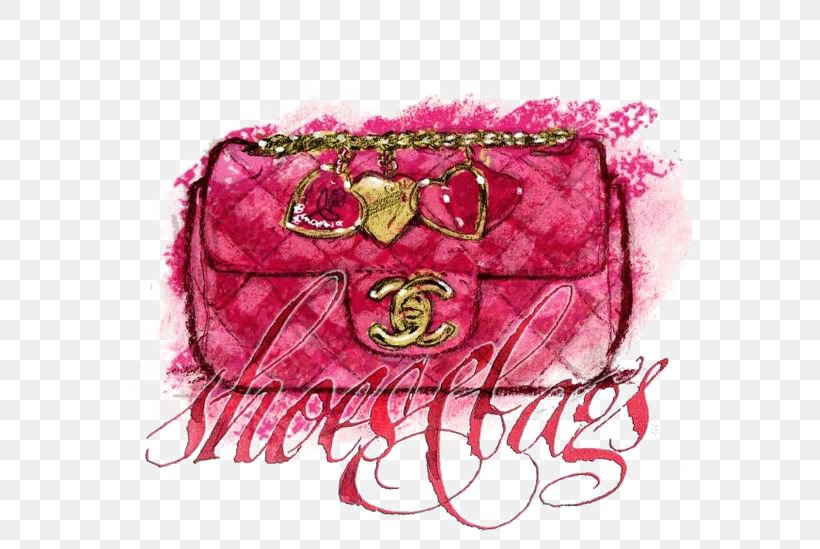 Pin by Pinner on All things Chanel, Pink and Girly  Fashion accessories  illustration, Drawing bag, Bag illustration