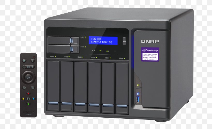 Network Storage Systems QNAP Systems, Inc. ISCSI QNAP TVS-871T Intel Core I5-6500, PNG, 800x500px, Network Storage Systems, Audio Receiver, Computer Component, Computer Data Storage, Data Storage Device Download Free