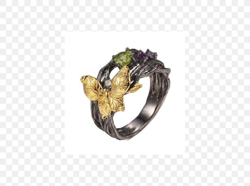 Ring Peridot Gemstone Gold Jewellery, PNG, 610x610px, Ring, Amethyst, Carat, Colored Gold, Earring Download Free