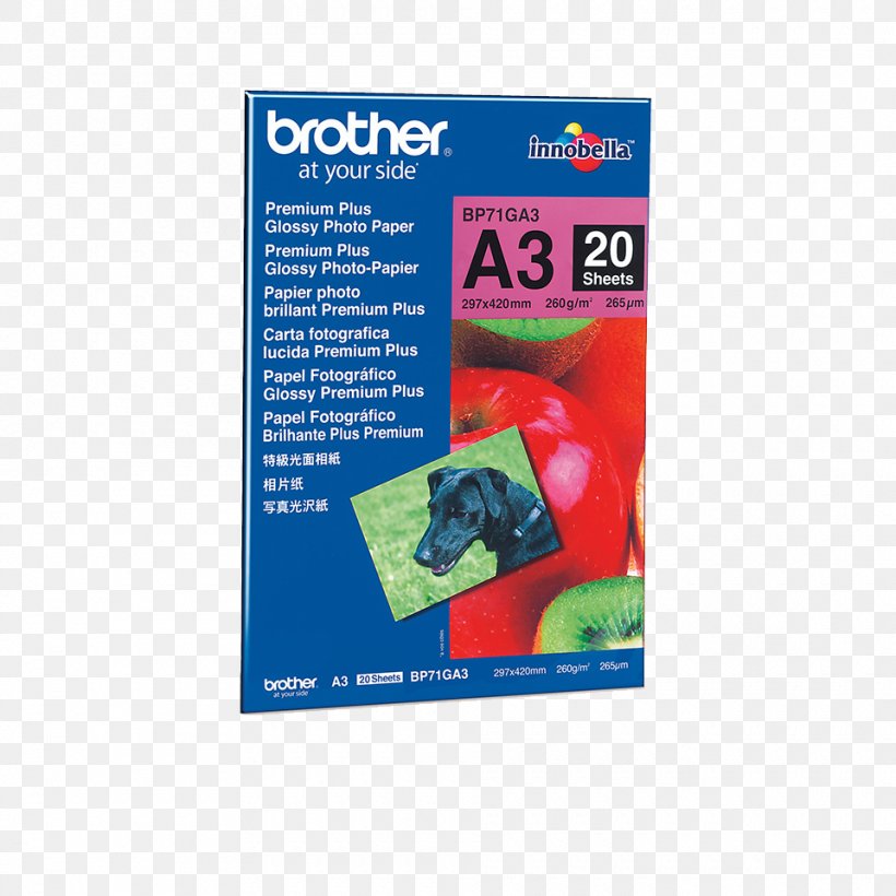 A4 Premium Glossy Photo Paper Brother Industries Printing Inkjet Paper, PNG, 960x960px, Paper, Brother, Brother Industries, Color Printing, Inkjet Paper Download Free