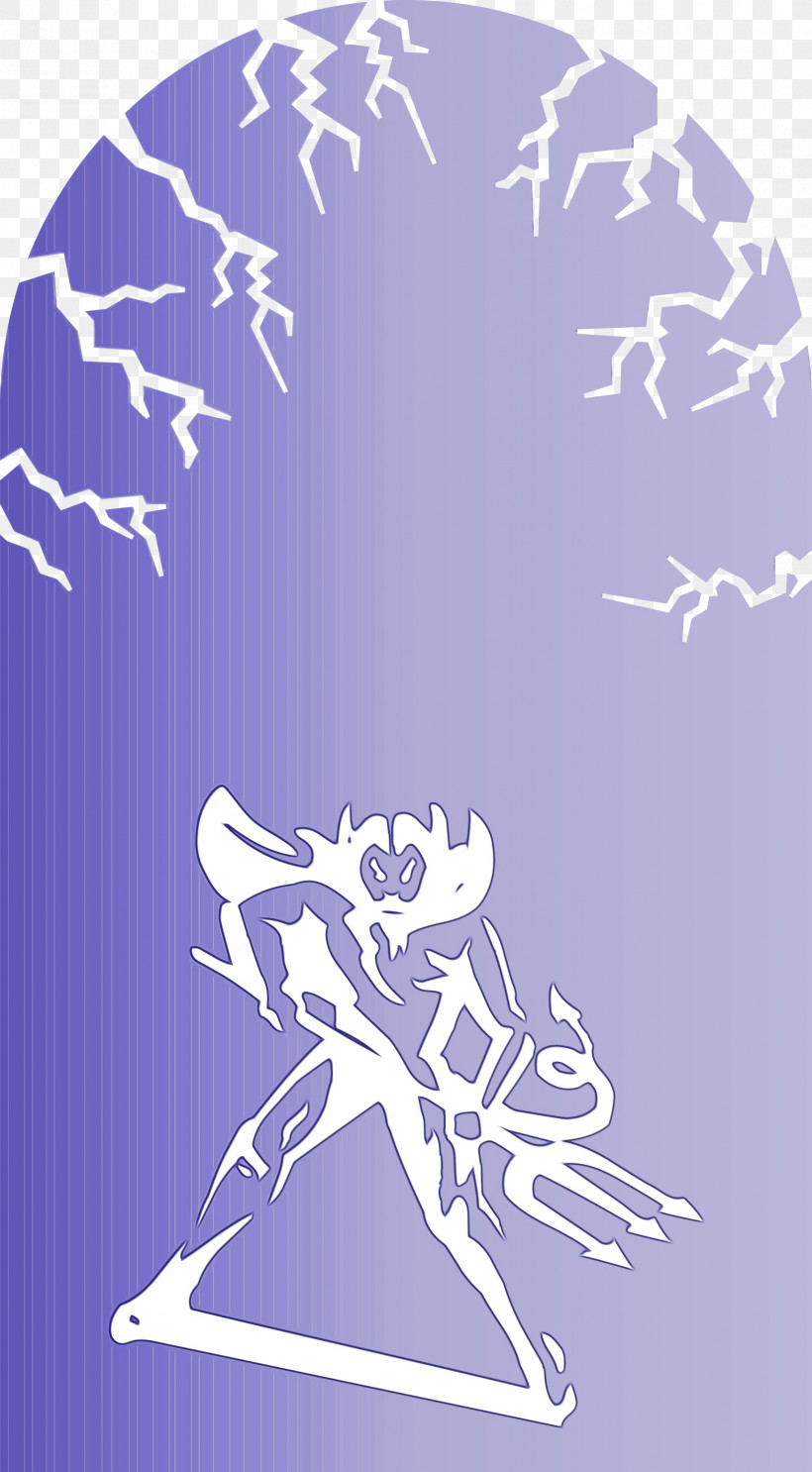 Lavender, PNG, 1655x3000px, Happy Halloween, Blue, Cartoon, Cobalt, Cobalt Blue Download Free