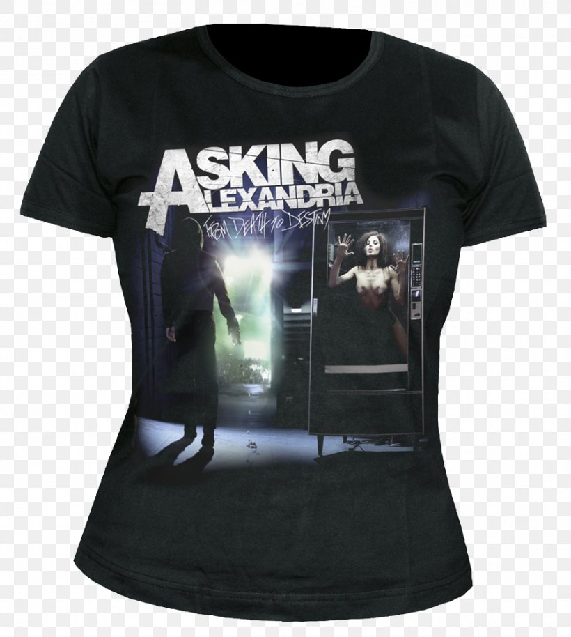 T-shirt Asking Alexandria From Death To Destiny Merchandising Clothing, PNG, 897x1000px, Watercolor, Cartoon, Flower, Frame, Heart Download Free