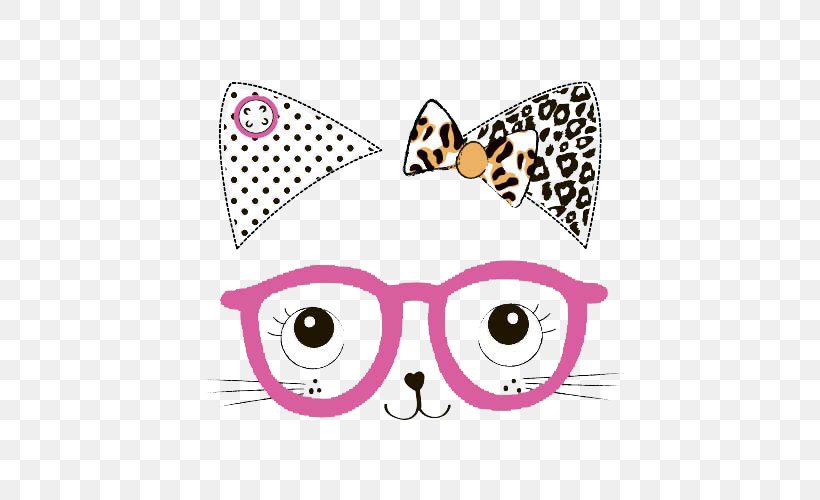 Glasses Cat, PNG, 500x500px, Glasses, Art, Cat, Drawing, Eye Download Free