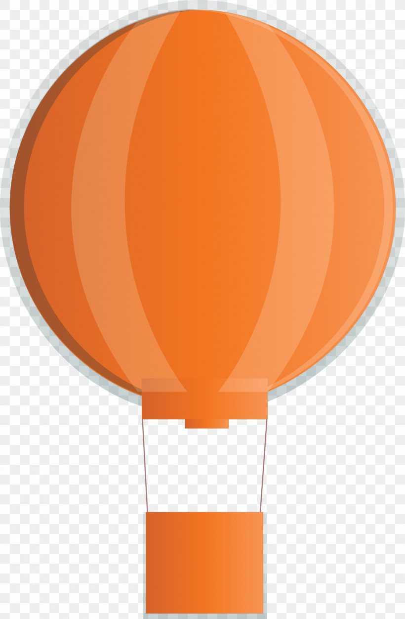 Hot Air Balloon Floating, PNG, 1964x3000px, Hot Air Balloon, Floating, Material Property, Orange, Peach Download Free