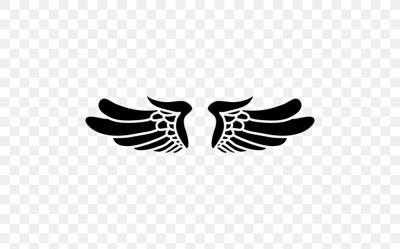 Logo Silhouette, PNG, 512x512px, Logo, Angel, Beak, Bird, Black And White Download Free