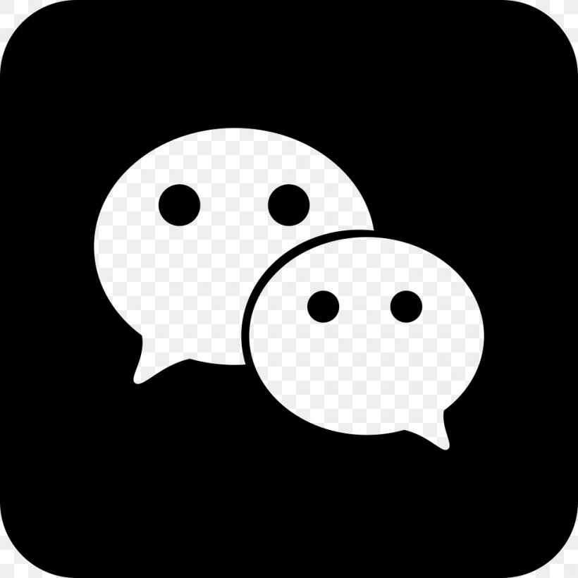 Social Media WeChat, PNG, 980x980px, Social Media, Black, Black And White, Face, Fictional Character Download Free