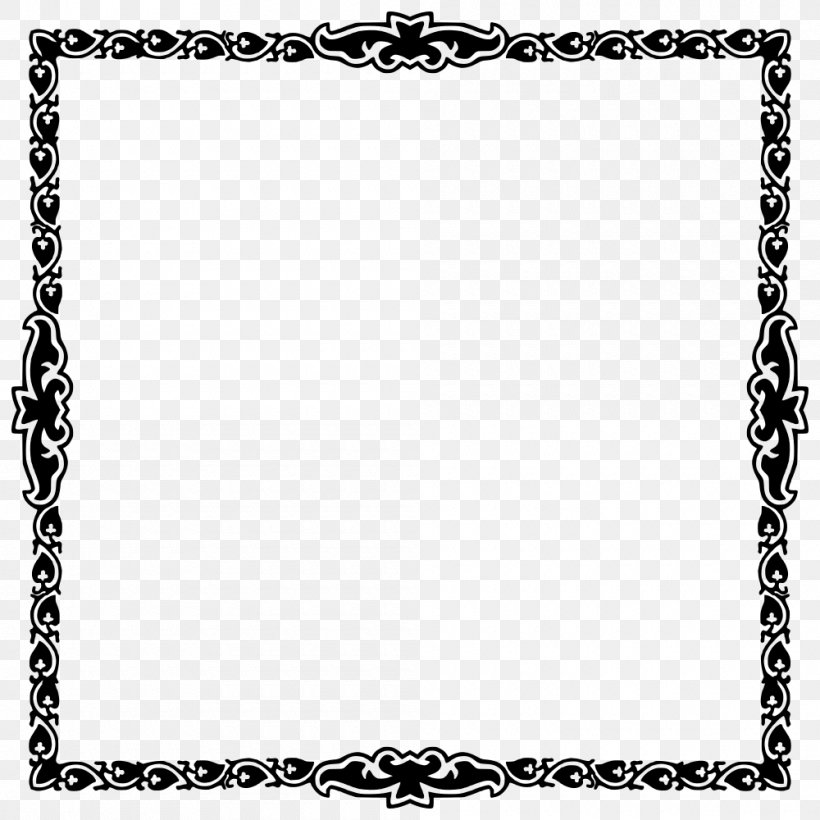 Borders And Frames Picture Frames Ornament Clip Art, PNG, 1000x1000px, Borders And Frames, Area, Art, Art Deco, Black Download Free
