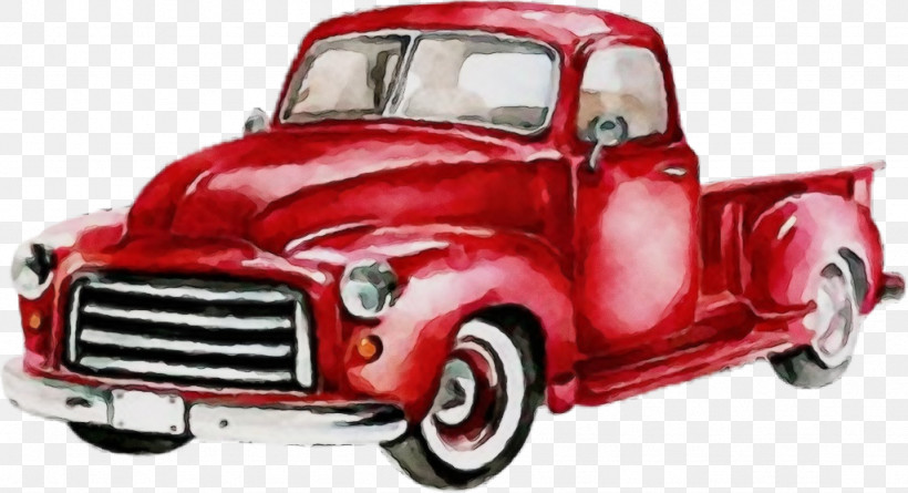 Land Vehicle Car Vehicle Pickup Truck Classic Car, PNG, 1024x556px, Watercolor, Antique Car, Car, Chevrolet Advance Design, Classic Car Download Free