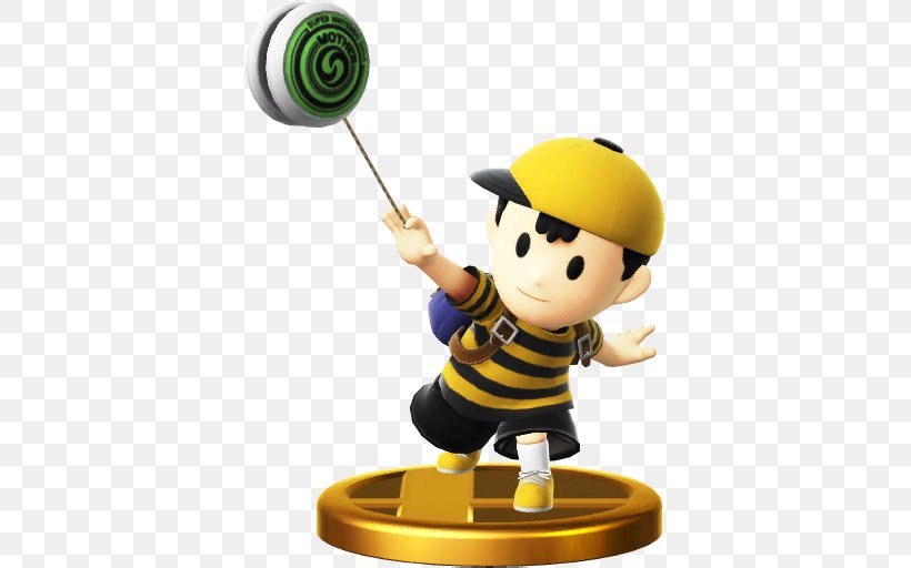 Super Smash Bros. For Nintendo 3DS And Wii U EarthBound Super Smash Bros. Brawl Mother, PNG, 512x512px, Earthbound, Ball, Baseball Equipment, Figurine, Football Download Free