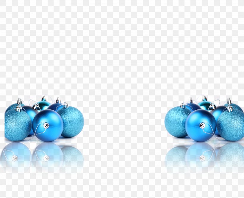 Blue Christmas Tree Christmas Ornament, PNG, 3632x2944px, Blue, Aqua, Azure, Ball, Bead Download Free