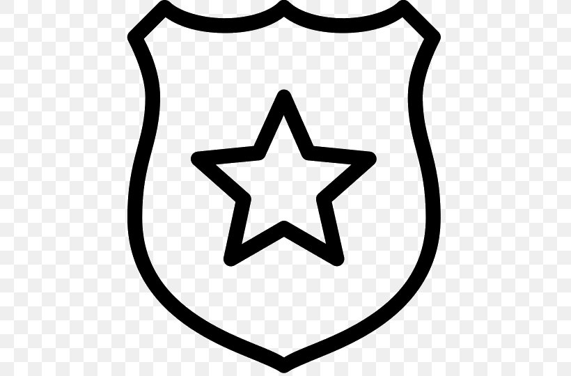 Badge Police Clip Art, PNG, 540x540px, Badge, Area, Black, Black And White, Monochrome Photography Download Free