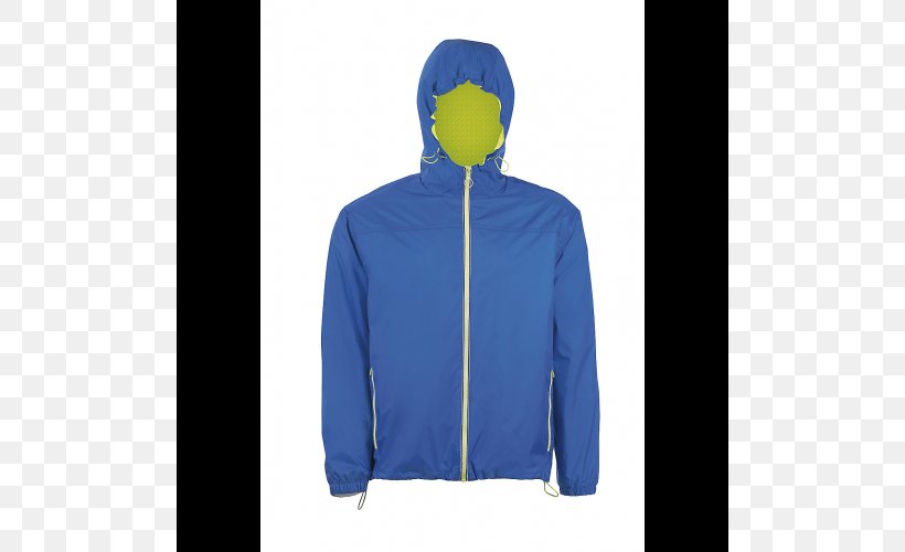 Hoodie Windbreaker Jacket Clothing, PNG, 500x500px, Hoodie, Blue, Clothing, Coat, Cobalt Blue Download Free