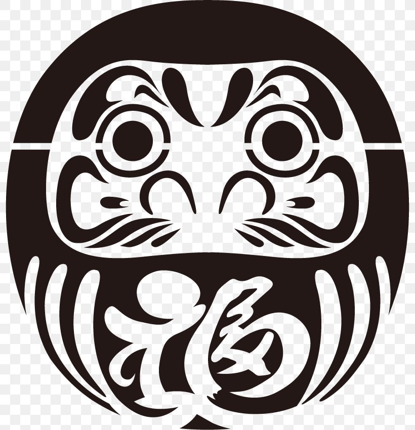 Japan Daruma Doll Decal Sticker, PNG, 798x850px, Japan, Art, Black And White, Cool Japan, Cultural Icon Download Free