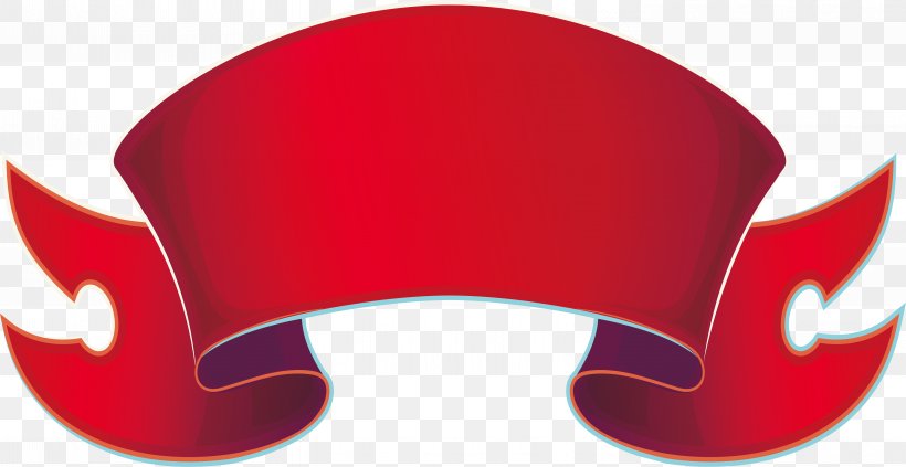 Ribbon Red, PNG, 5769x2980px, Ribbon, Color, Headgear, Personal Protective Equipment, Red Download Free
